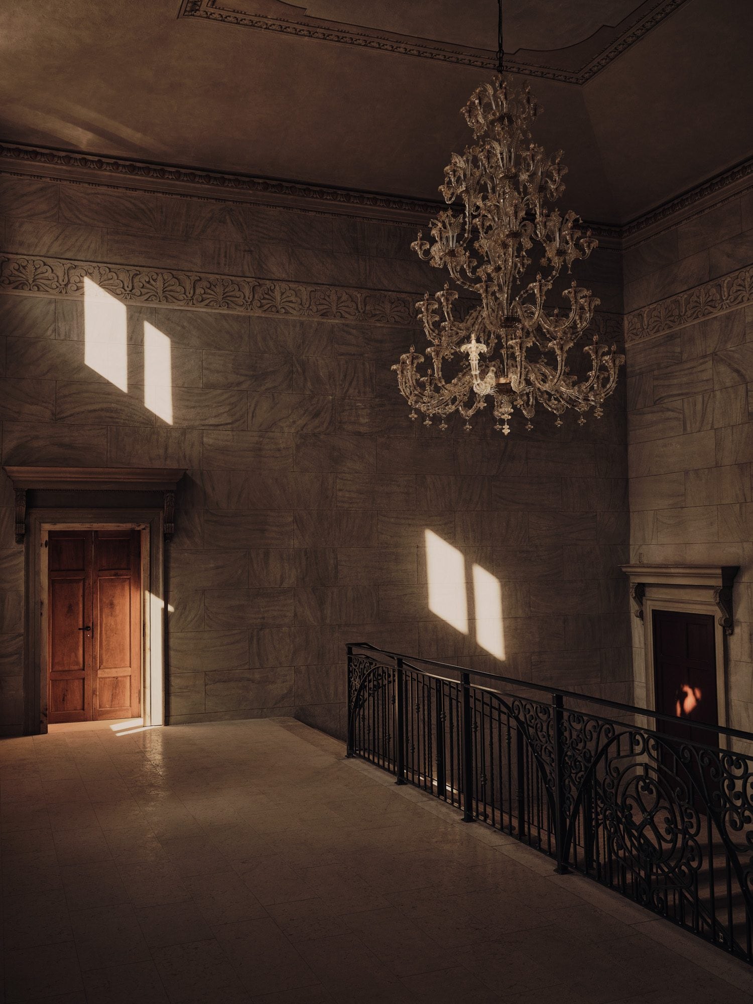La sala degli affreschi